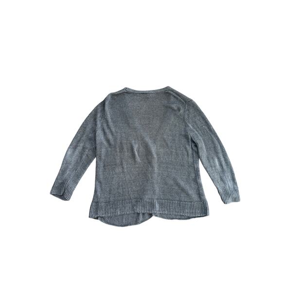 Talbots Women's Gray 3/4 Sleeve Button Up Cardigan Sweater Size XL - Picture 2 of 4